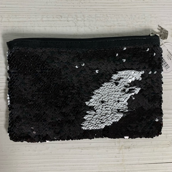 HALLMARK She-ro ZIPPER POUCH / MAKEUP BAG! GIFT MOTHER WIFE GIRLFRIEND B & W - Picture 3 of 14